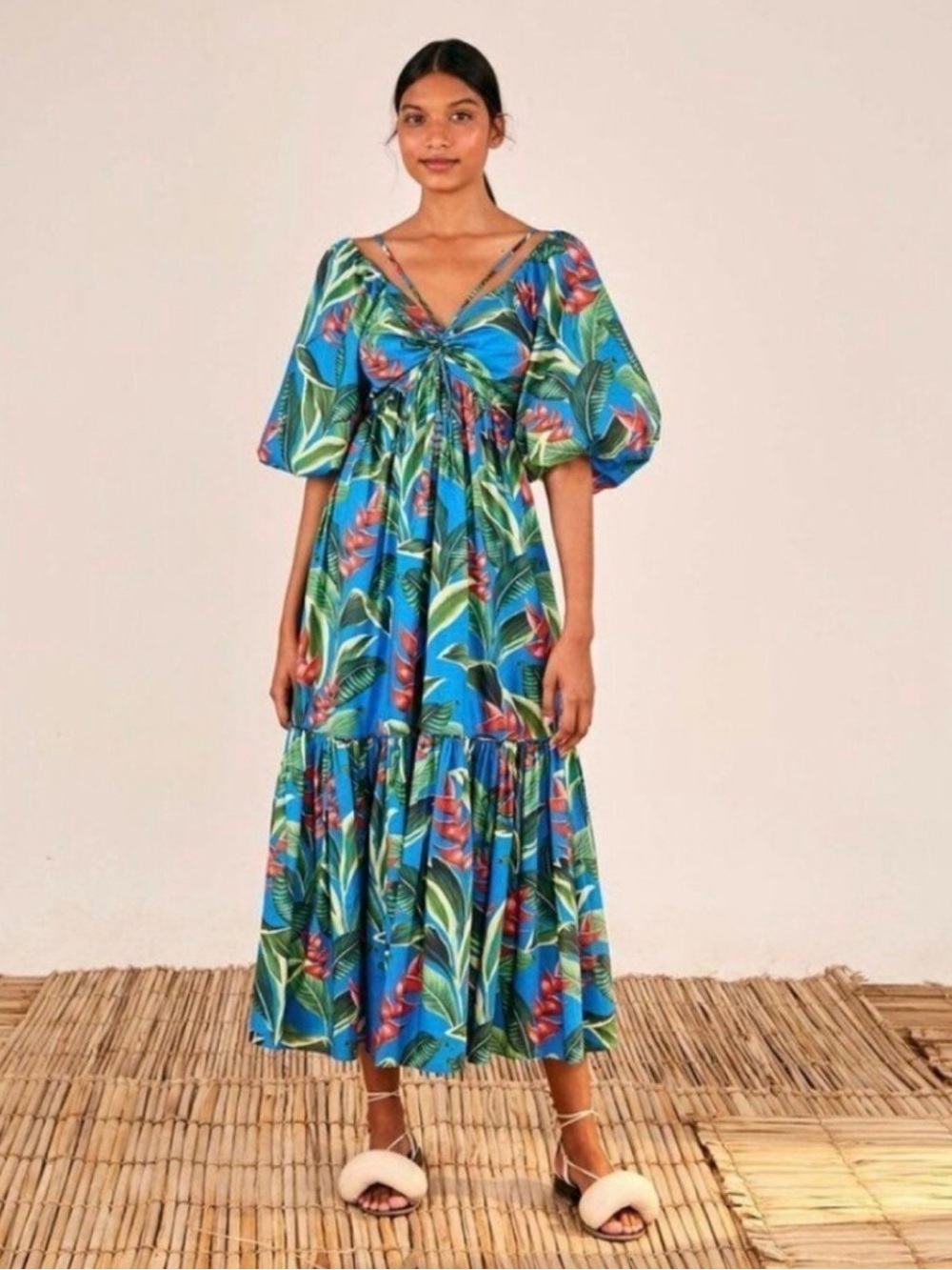 Farm Rio • Dream Garden Midi Dress